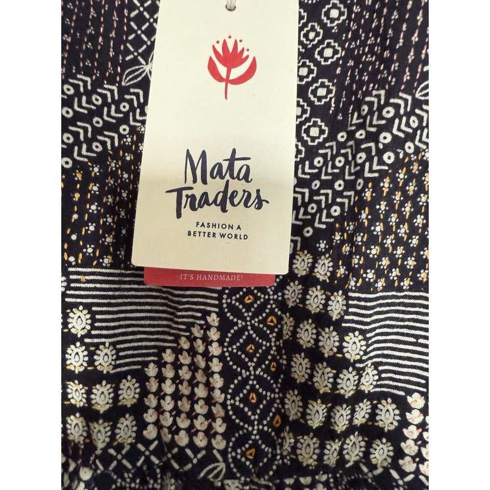 NWT Mata Traders Sydney Sleeveless Fit Flair Dress Small Patchwork Print - Picture 4 of 6